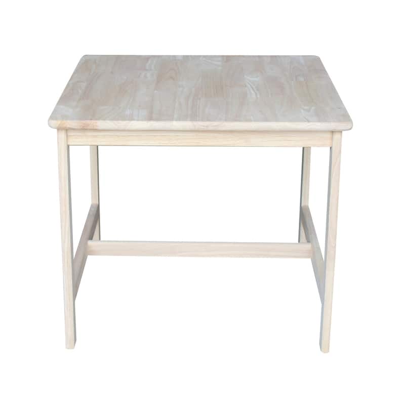 Unfinished Parawood Children's 3-piece Table and Chair Set