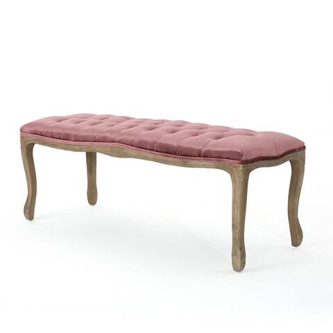 Tassia Traditional Button Tufted Velvet Bench by Christopher Knight Home