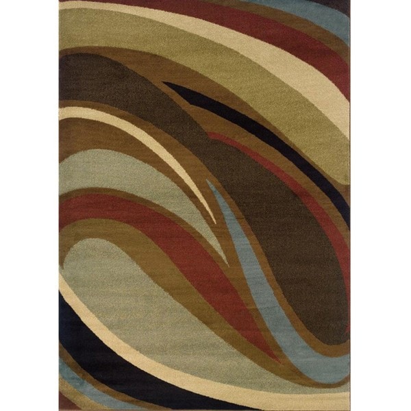 Brown/Gray Area Rug - 5'3" x 7'6"