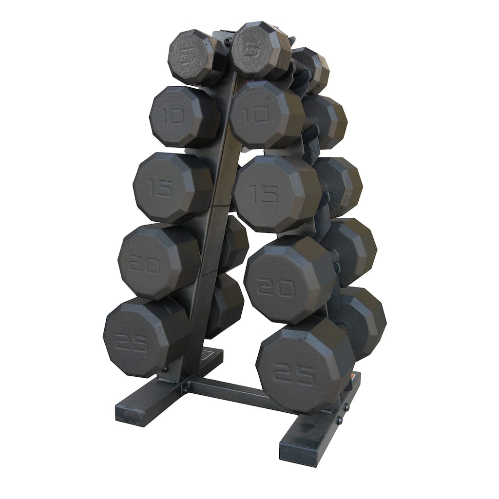 CAP Barbell 150-pound Eco Dumbbell Set with Rack