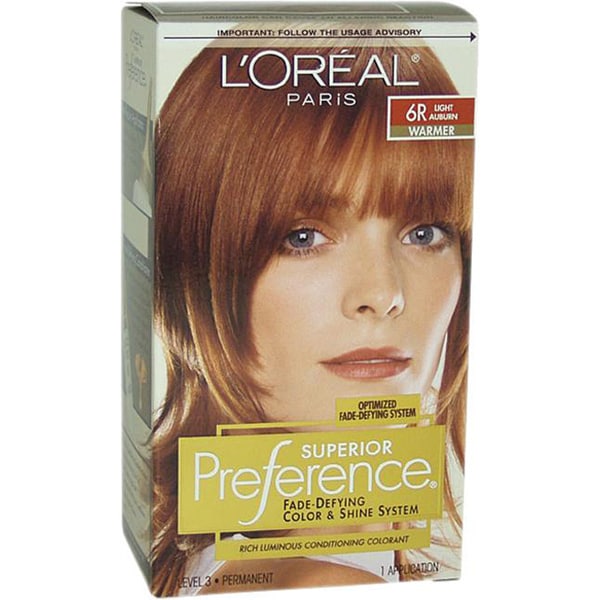 Shop L Oreal  Superior Preference Fade Defying 6R Light  
