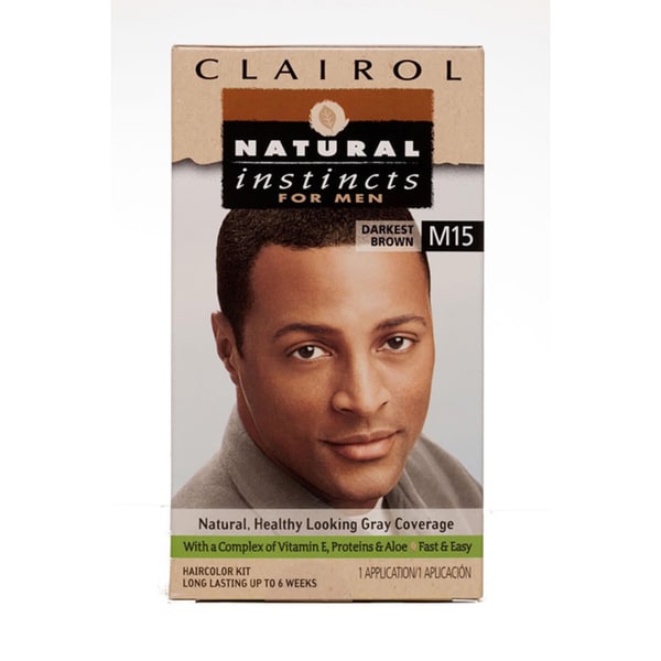 Clairol Natural Instincts For Men M15 Darkest Brown Hair Color Pack Of 4