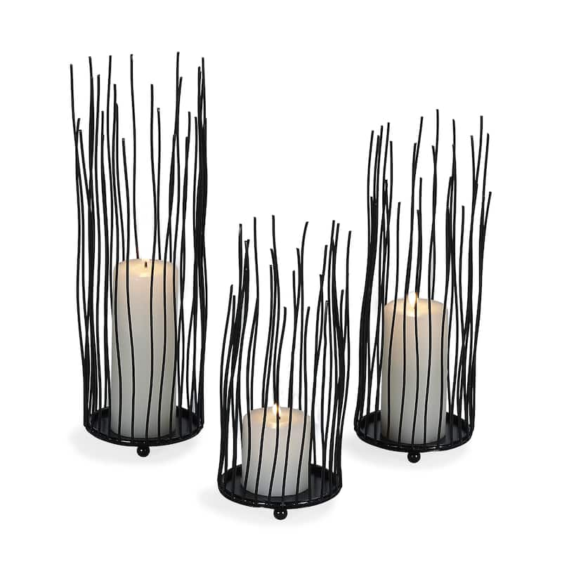 Dayna B. Willow Iron Candleholder 3-piece Set