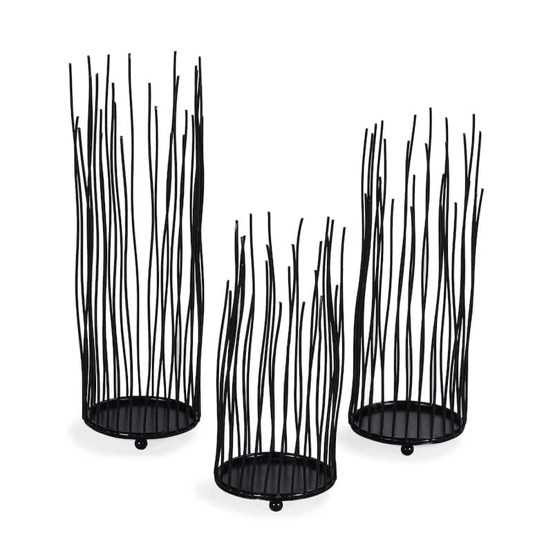 Dayna B. Willow Iron Candleholder 3-piece Set