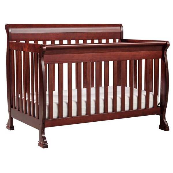 red baby crib