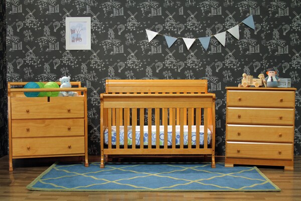 honey pine changing table