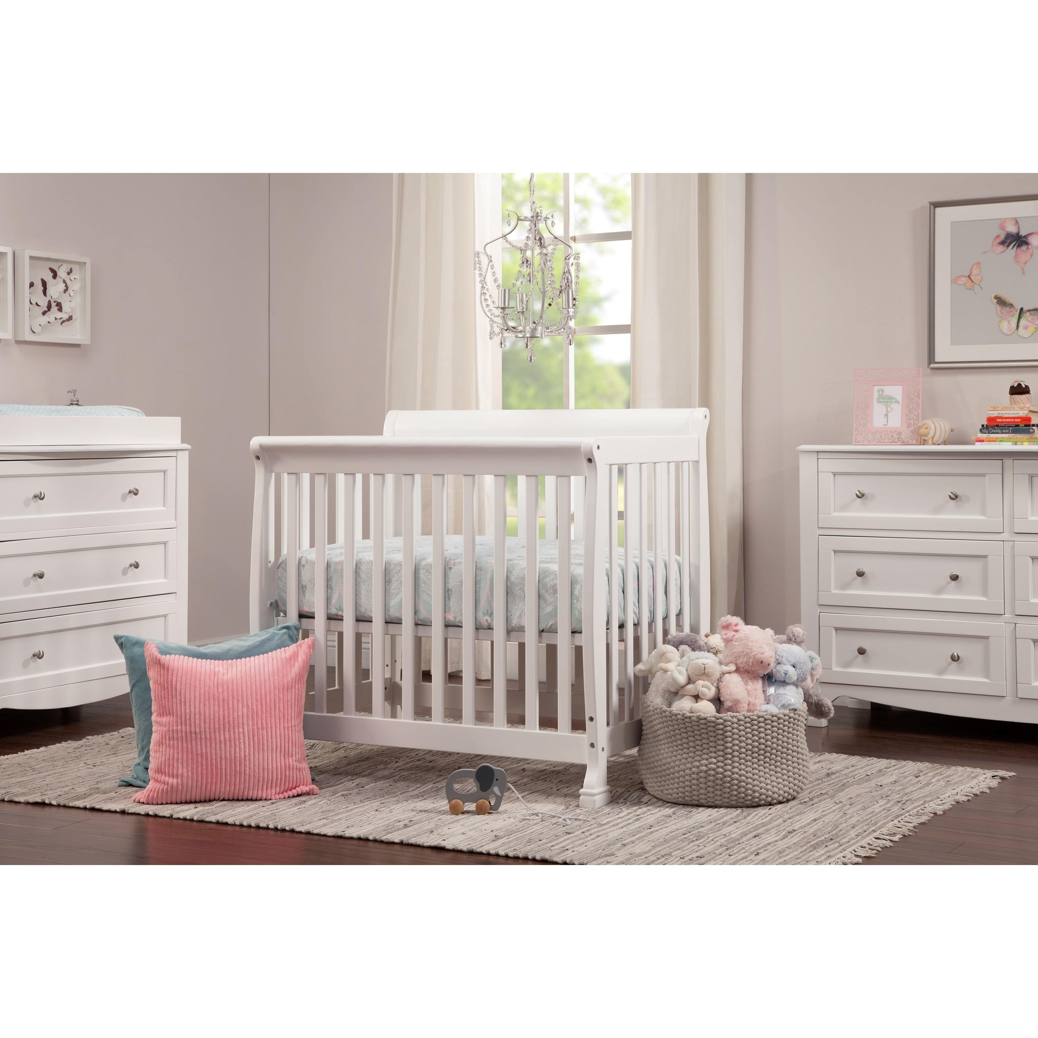 davinci kalani mini crib grey