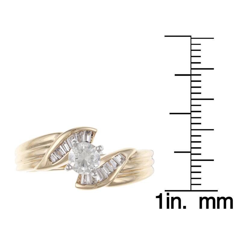 Kabella 14k Yellow Gold 3/5ct TDW Diamond Engagement Ring (H-I, SI1-SI2)