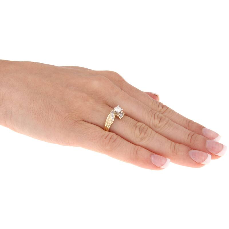Kabella 14k Yellow Gold 3/5ct TDW Diamond Engagement Ring (H-I, SI1-SI2)