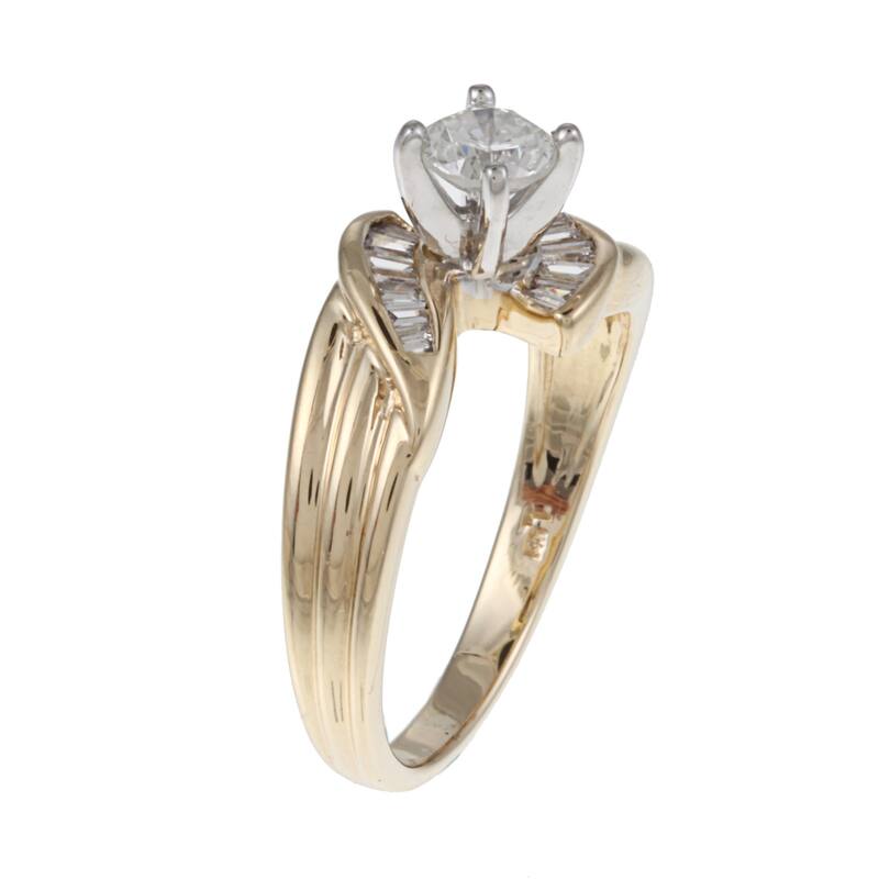 Kabella 14k Yellow Gold 3/5ct TDW Diamond Engagement Ring (H-I, SI1-SI2)