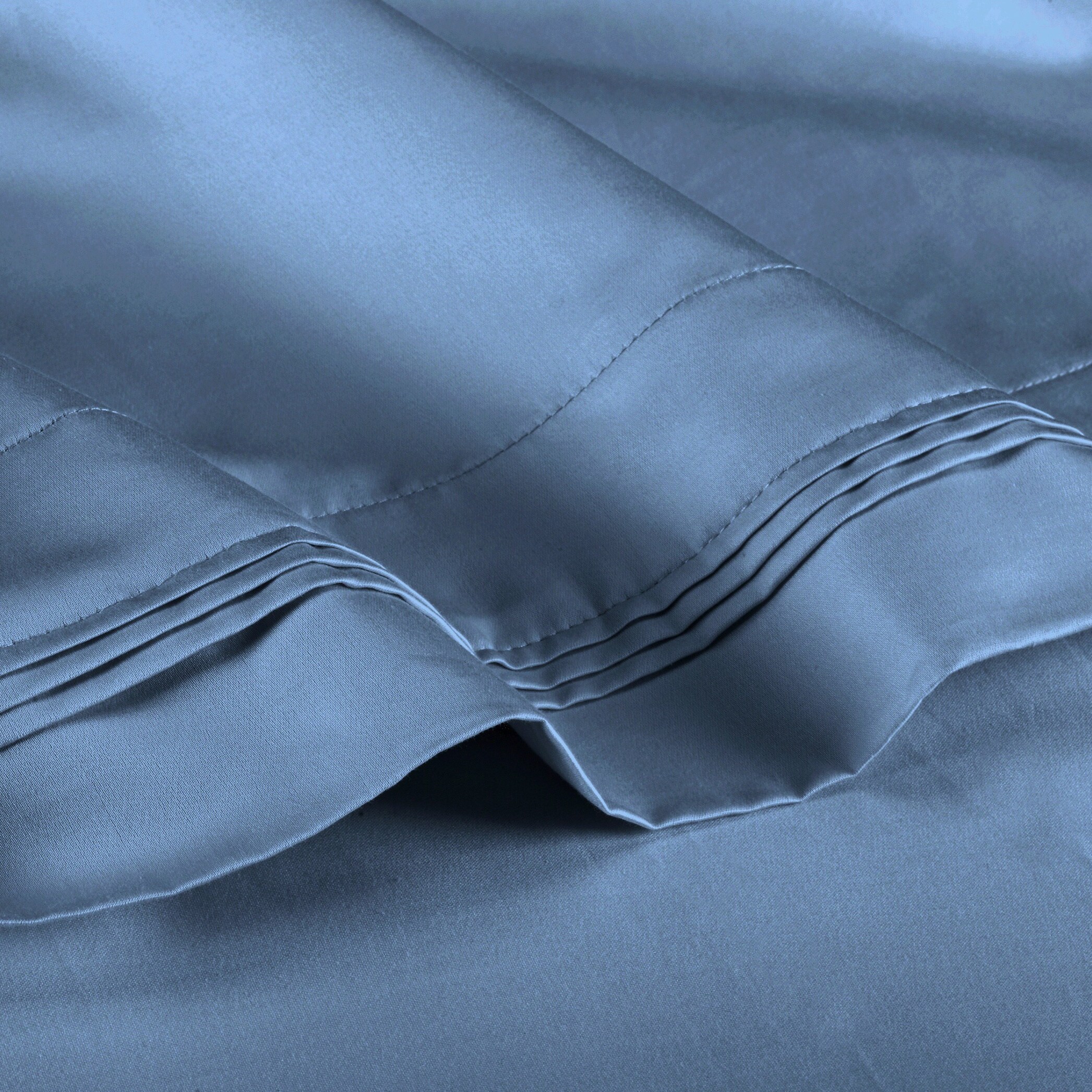 1000 TC Egyptian Cotton Egyptian Blue Solid Extra Deep Pocket Bedding Item