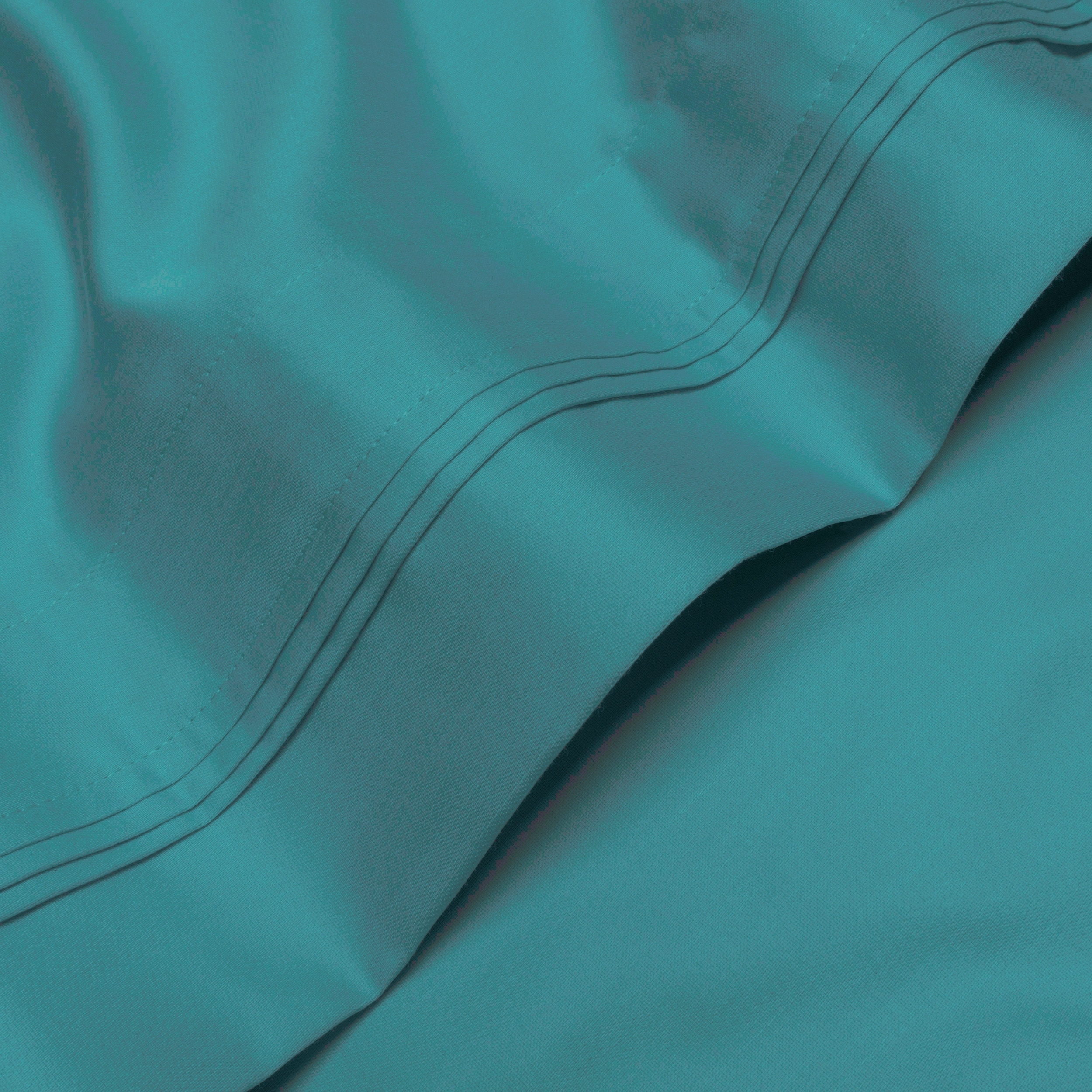 Extra Pocket 5 Piece Split Sheet set 1000TC Pima Cotton All Size Turquoise Solid