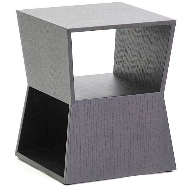 grey wood modern end tables