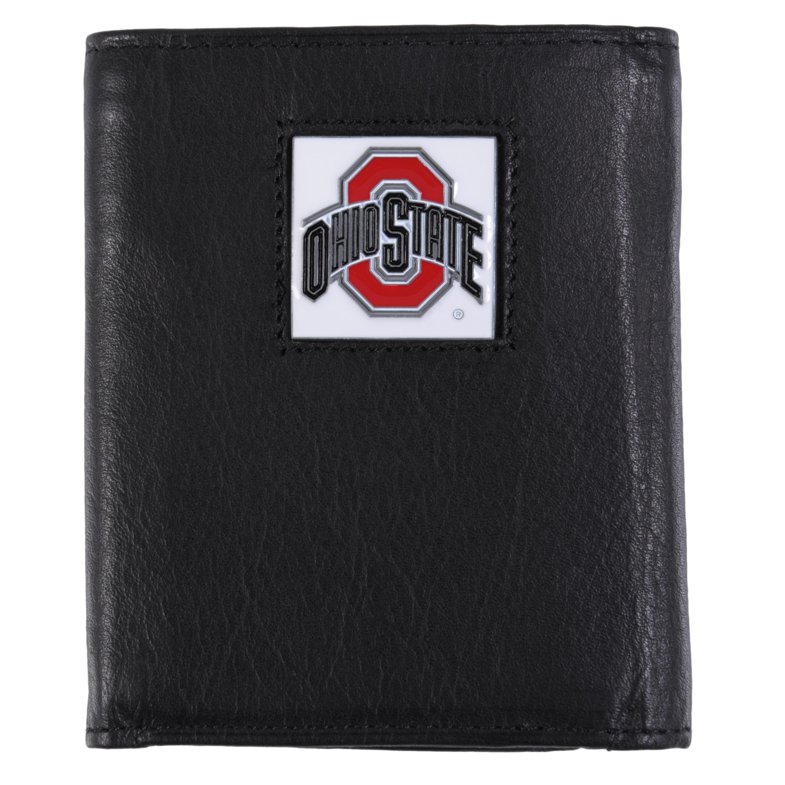 Shop Ohio State Men&#39;s NCAA Genuine Leather Tri-fold Wallet - Free Shipping On Orders Over $45 ...