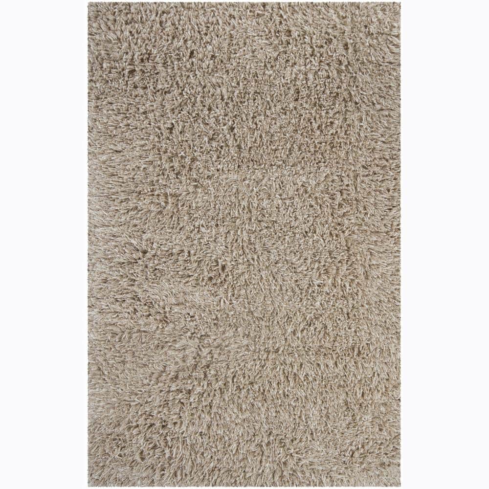 Handwoven 1.5-Inch Mandara New Zealand Wool Shag Rug (7'9 x 10'6) - 7'9" x 10'6"