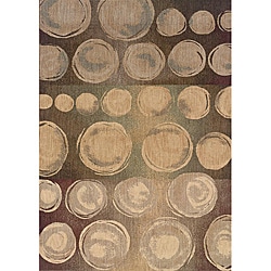 Messina Beige/Brown Transitional Area Rug (3'10 x 5'5) Style Haven 3x5   4x6 Rugs