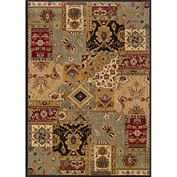 Berkley Blue/ Beige Transitional Area Rug (3'10 x 5'5) Style Haven 3x5   4x6 Rugs