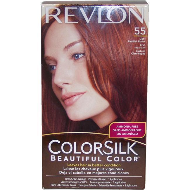 Revlon Colorsilk Beautiful Color 55 Light Reddish Brown Hair Color Overstock 6212048