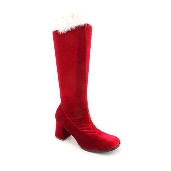 Shop Pleaser Women's Red Velvet Santa Go-Go Boots - Free Shipping Today ...