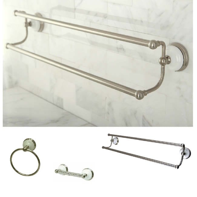 Satin Nickel 3 piece Bathroom Accessory Set