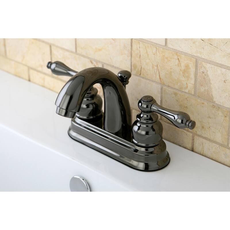 Kingston Brass Black Stainless Steel Classic Bathroom Faucet