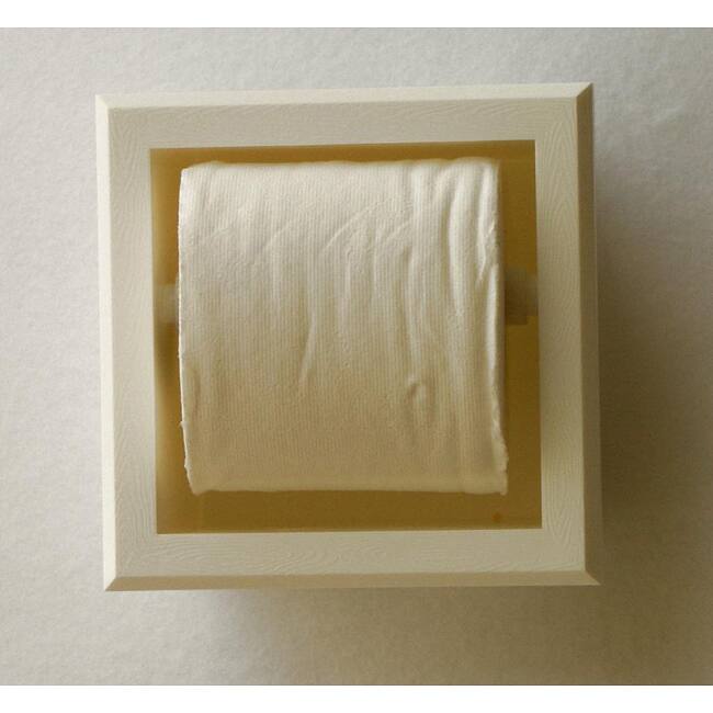 In The Wall Plastic Bevel Frame Recessed Toilet Paper Holder