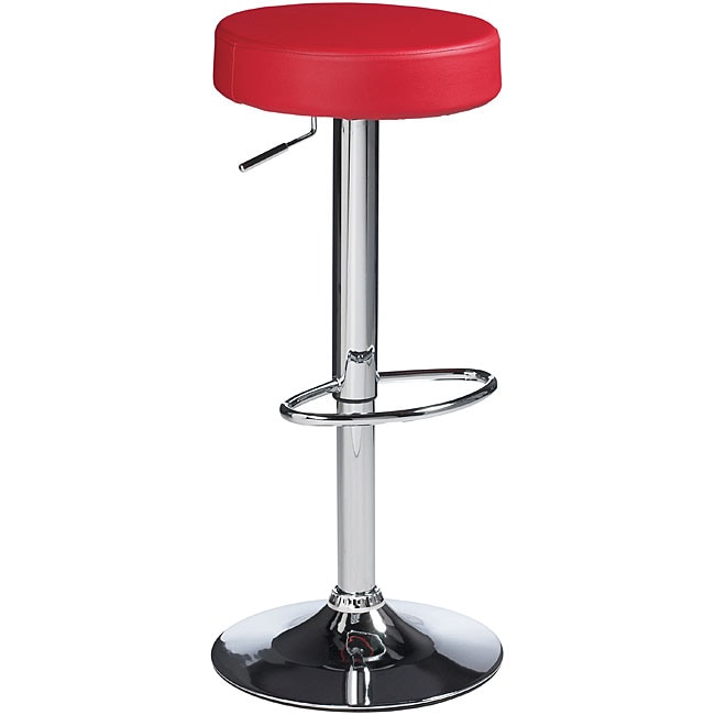 Sunpan Paris 30 inch Metal Red Barstool