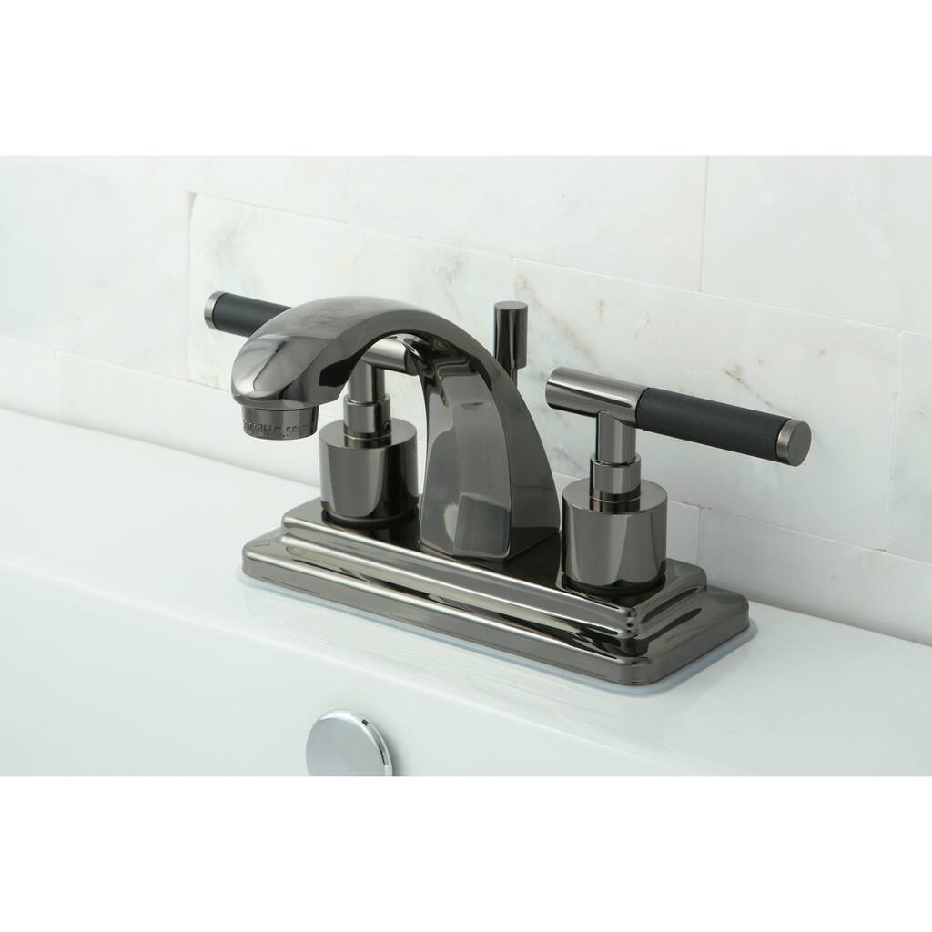 Kingston Brass Black Stainless Steel Bathroom Faucet