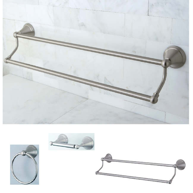 Satin Nickel 3 piece Bathroom Accessory Set