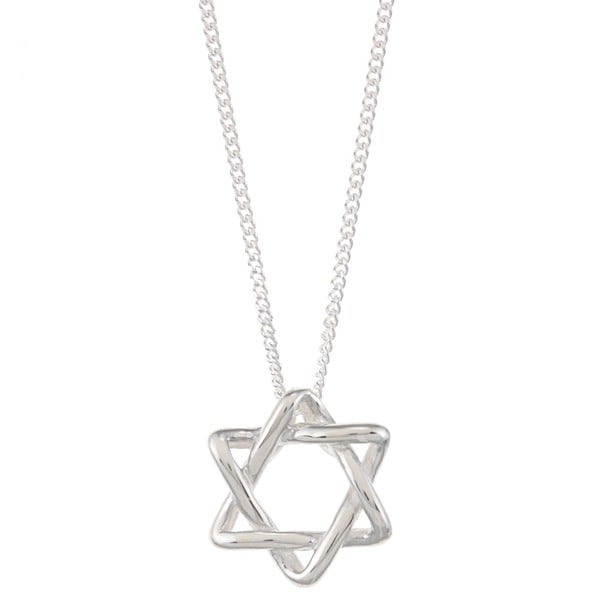 Sterling Silver Star of David Necklace Religious Necklaces