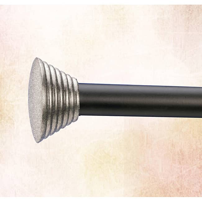 Nickel Cyclone Design Finials (Set of 2)