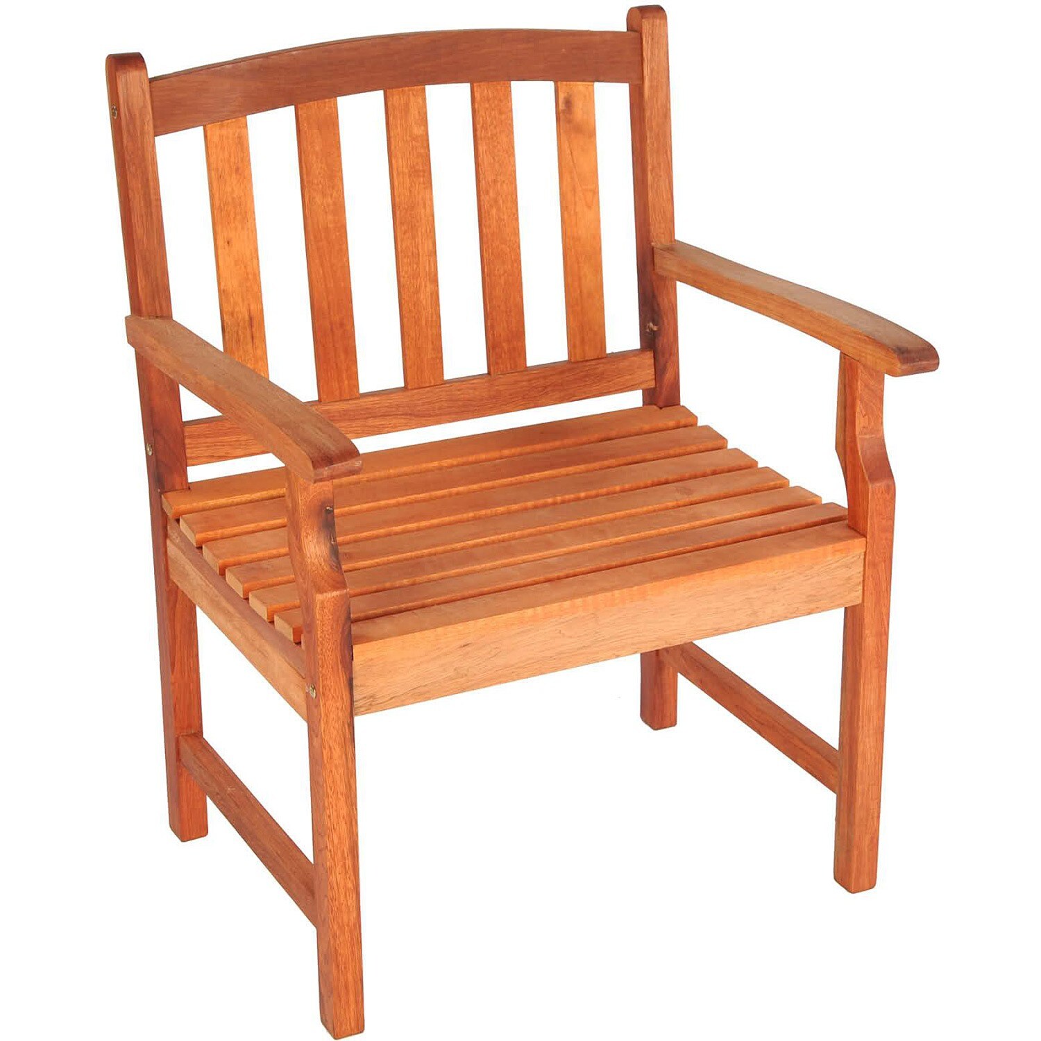 Shop Bay Shore Patio Eucalyptus Outdoor Arm Chair Overstock 6217543