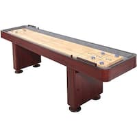 Challenger 9-Ft Shuffleboard Table - Dark Cherry Finish