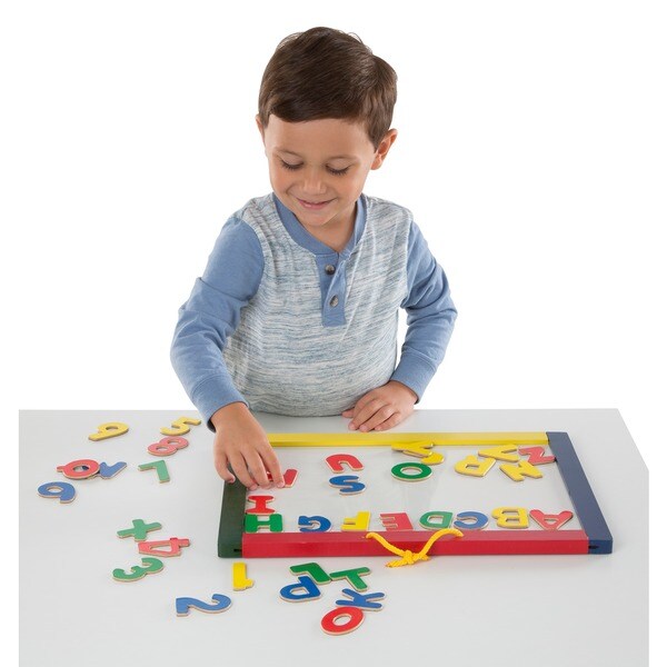 melissa and doug magnetic chalk and dry erase board