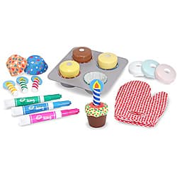 slide 2 of 3, Melissa & Doug Bake & Decorate Cupcake Set - Multi
