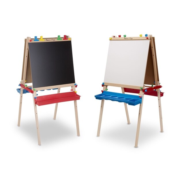 Melissa & Doug Deluxe Wooden Standing Art Easel Set
