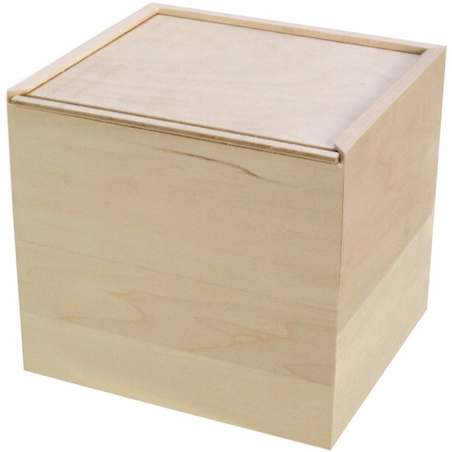 Basswood A2 Slide Lid Card Keeper Box (WoodPackage includes 1 (one) basswood boxIdeal for wood burning and woodcarvingDimensions 5.75 inches long x 6.75 inches wide x 5.75 inches high<)