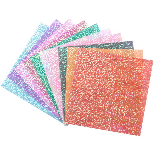 Folia Origami Paper Textured Iridescent (pack Of 50)