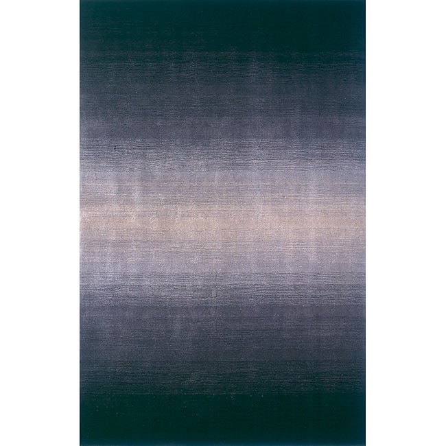 Hand tufted Manhattan Ombre Midnight Wool Rug (50 X 80)