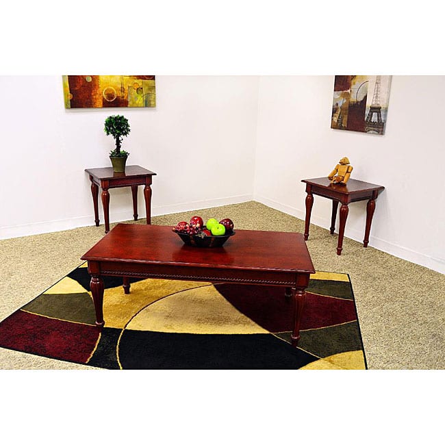 Monique Cherry Coffee Table Set