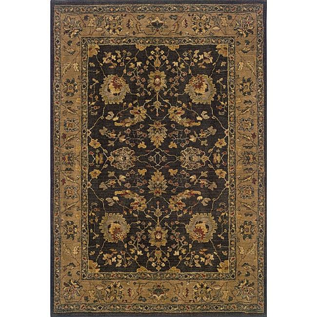 Berkley Black/tan Traditional Area Rug (78 X 1010)