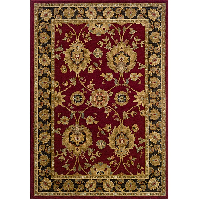 Berkley Red Traditional Area Rug (53 X 76)