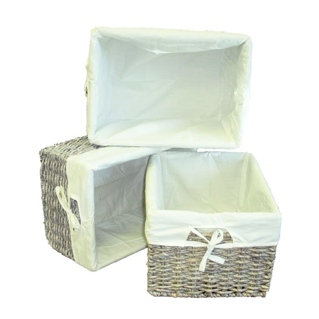 grey woven storage baskets