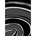 Admire Home Living Brilliance Curves Black/ Grey Area Rug - 3'3 x 4'11