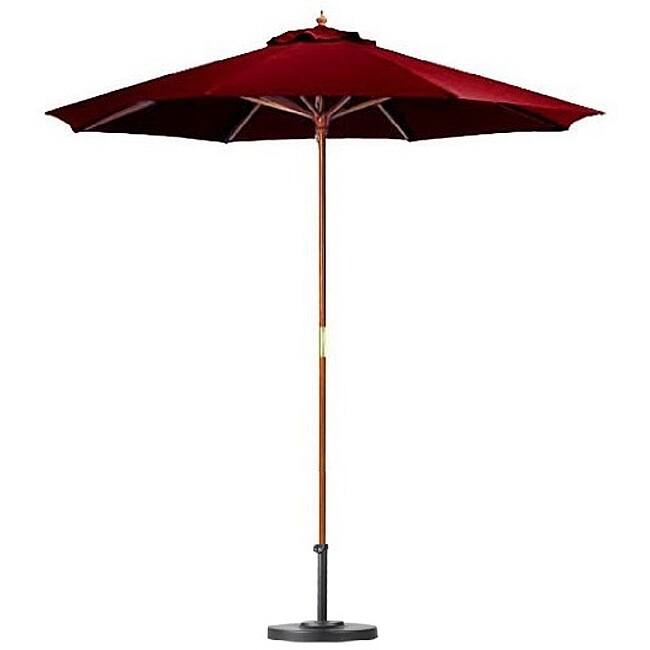 Lauren & Company Premium 9-foot Brick Red Patio Umbrella with Base