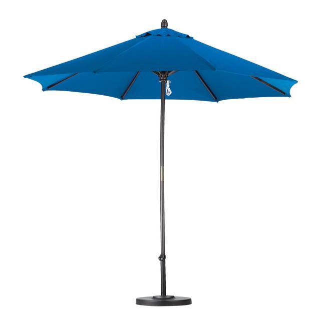 Lauren & Company Premium 9-foot Pacific Blue Patio Umbrella with Base