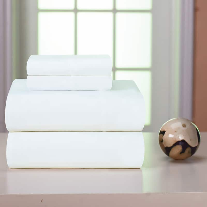 Heavyweight Cotton Flannel Bedsheet Set - Twin Xl - White
