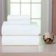 preview thumbnail 9 of 8, Heavyweight Cotton Flannel Bedsheet Set Full - White