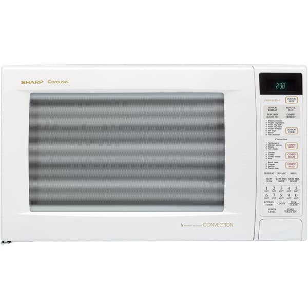 Sharp 21 in. 1.4 cu. ft. Countertop Microwave with 11 Power Levels & Sensor  Cooking Controls - Black