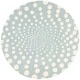 preview thumbnail 65 of 83, SAFAVIEH Soho Handmade Abstract Dots N.Z. Wool Area Rug 6' x 6' Round - Blue/Ivory